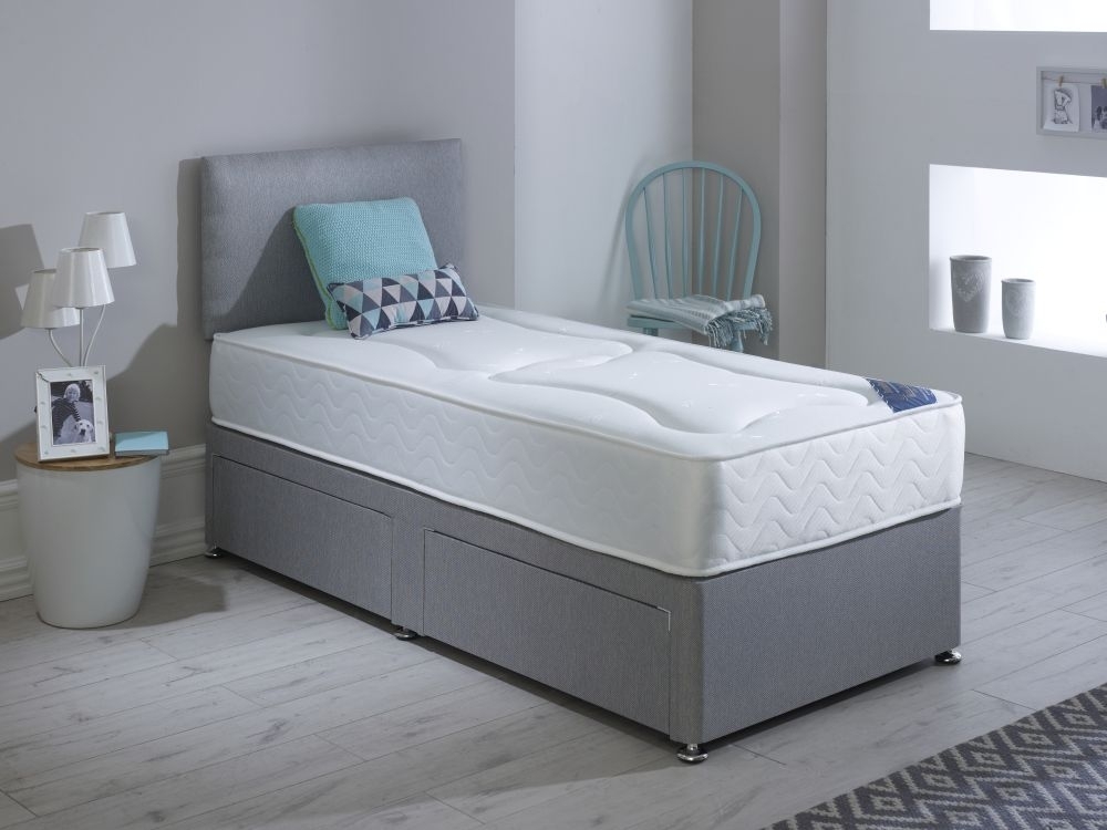 Product photograph of Dura Beds Roma Deluxe Orthopaedic Platform Top Divan Bed from Choice Furniture Superstore.