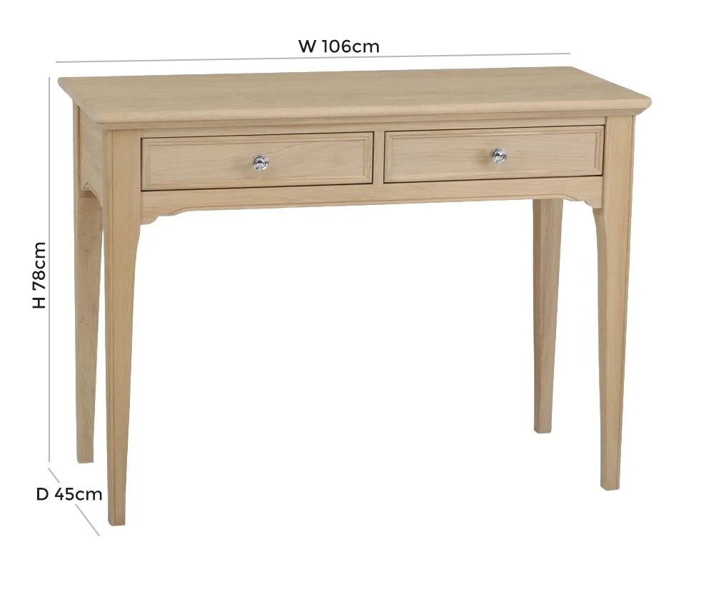 Product photograph of Tch New England Oak Dressing Table from Choice Furniture Superstore.