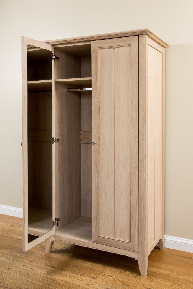 Product photograph of Tch New England Oak 2 Door Wardrobe from Choice Furniture Superstore.