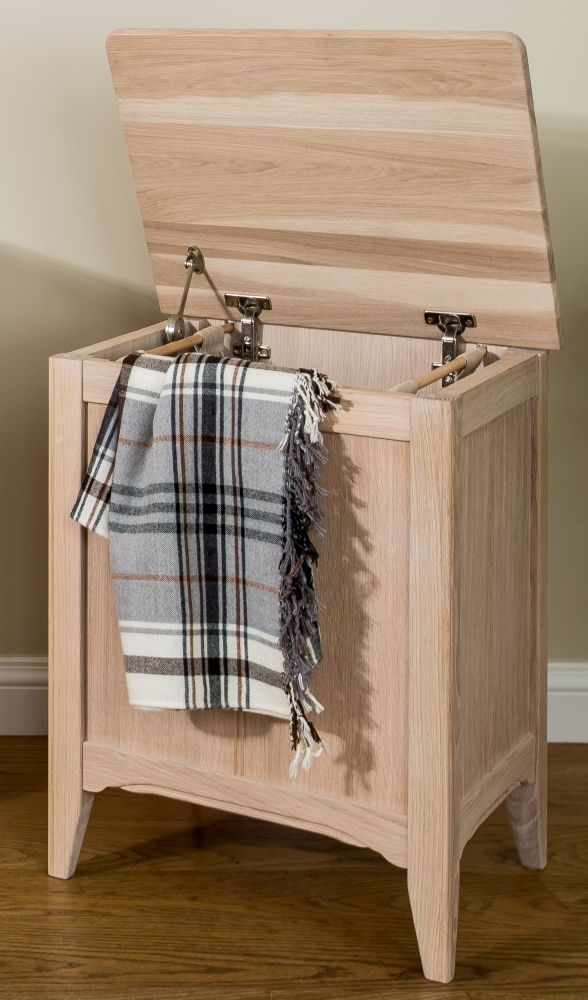 Product photograph of Tch New England Oak Laundry Chest from Choice Furniture Superstore.
