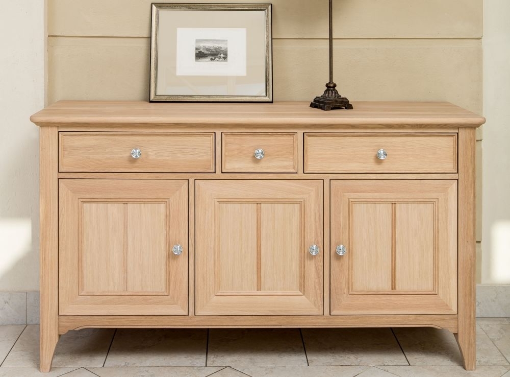 Product photograph of Tch New England Oak Large Sideboard from Choice Furniture Superstore.