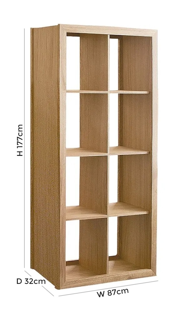 Product photograph of Tch Windsor Oak Venice Tall Wide Shelf from Choice Furniture Superstore.