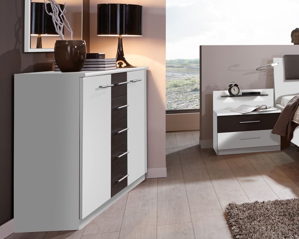 Product photograph of Wiemann Portland Bedside Chest Dresser - Variation Available from Choice Furniture Superstore.