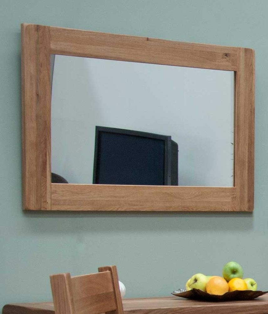 Homestyle GB Rustic Oak Rectangular Wall Mirror - 60cm x 90cm