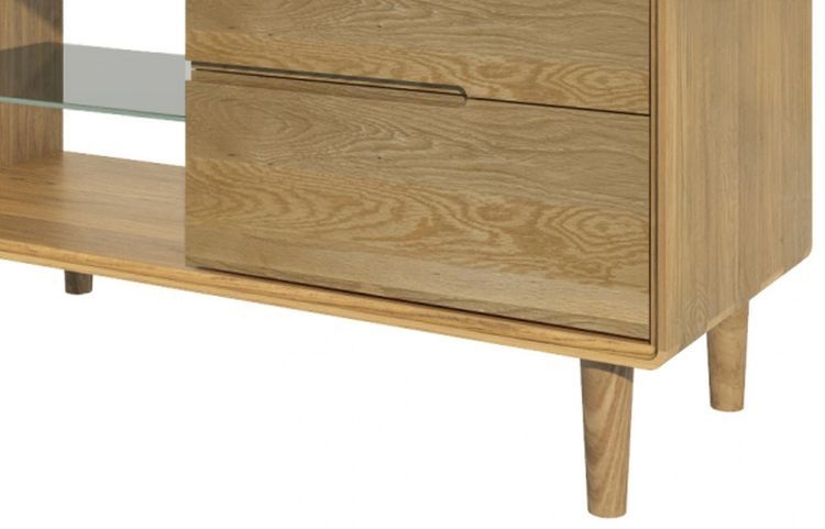 Product photograph of Homestyle Gb Scandic Oak Small Tv Unit from Choice Furniture Superstore.