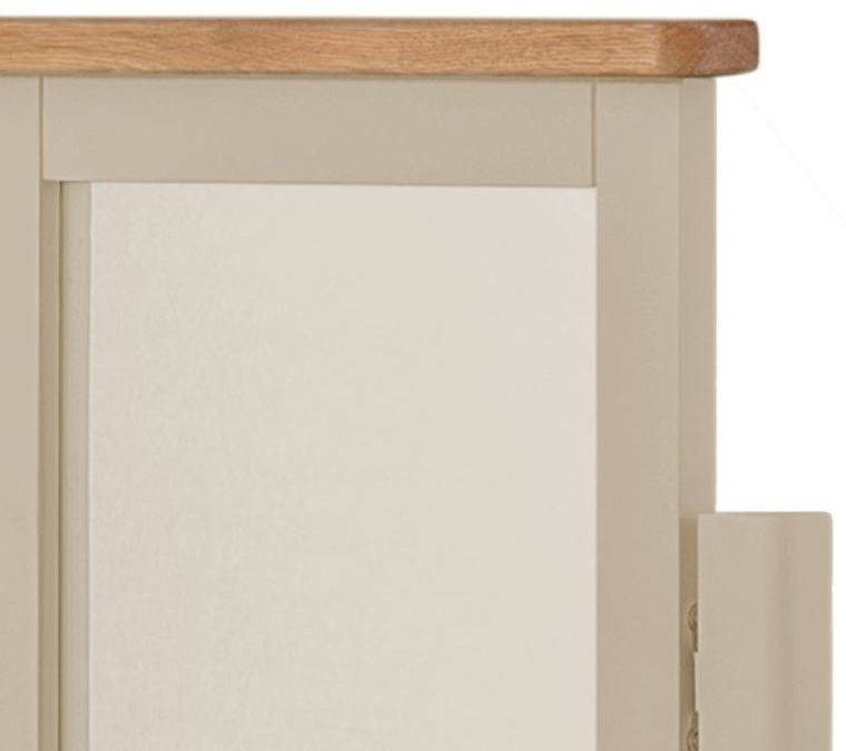 Product photograph of Portland Pebble Painted Dressing Mirror from Choice Furniture Superstore.