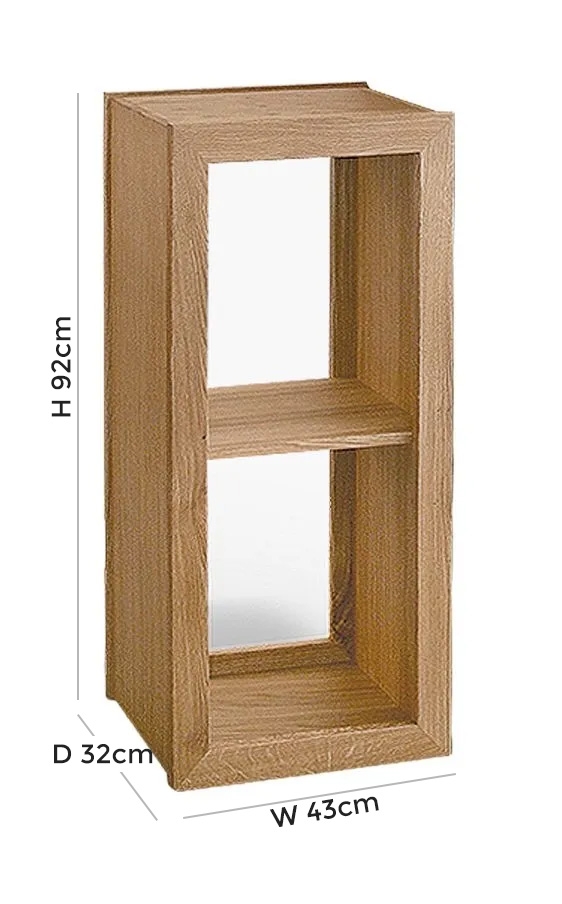 Product photograph of Tch Windsor Oak Venice Medium Shelf from Choice Furniture Superstore.