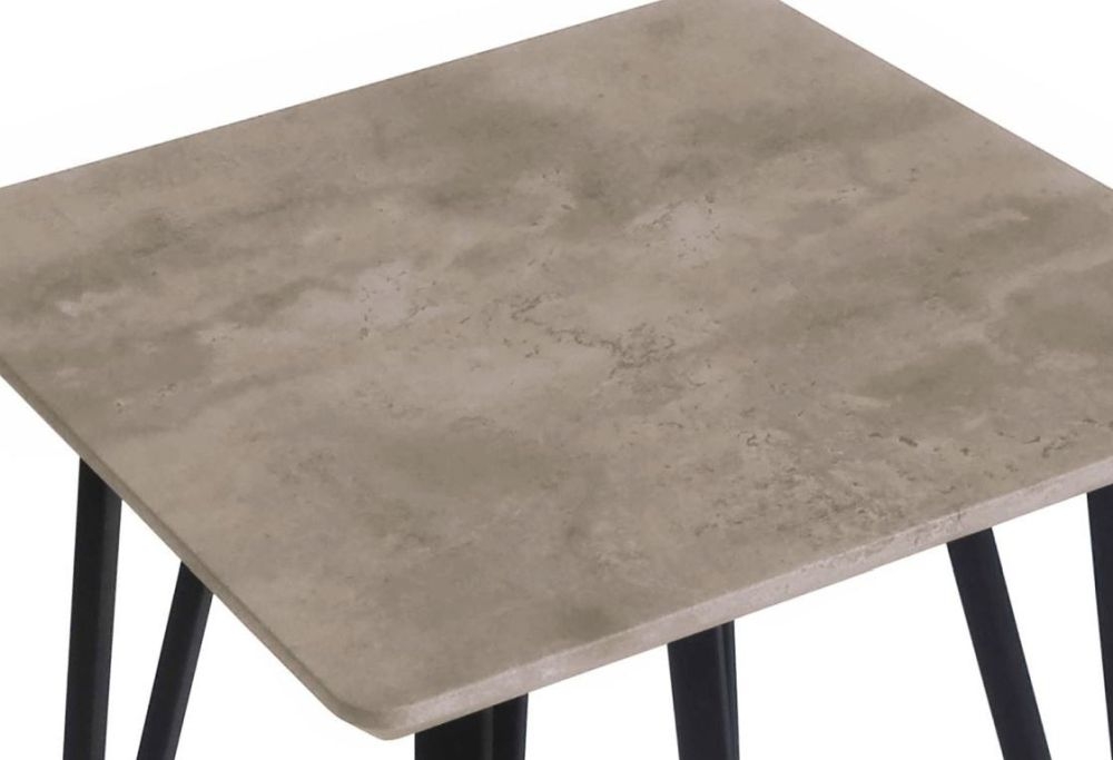Product photograph of Tetro Concrete Effect Lamp Table from Choice Furniture Superstore.