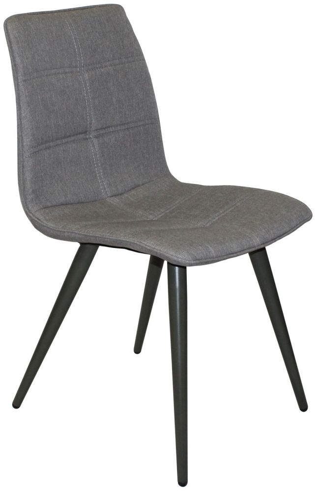 Product photograph of Set Of 2 Reflex Grey Fabric Dining Chair from Choice Furniture Superstore.