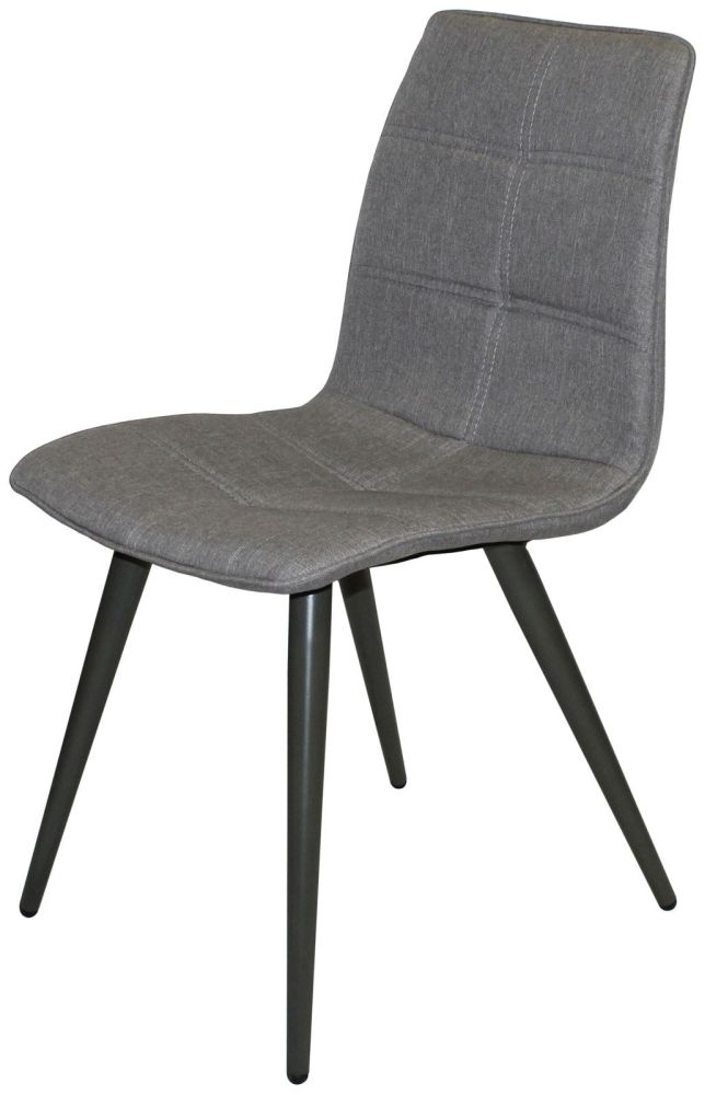 Product photograph of Set Of 2 Reflex Grey Fabric Dining Chair from Choice Furniture Superstore.