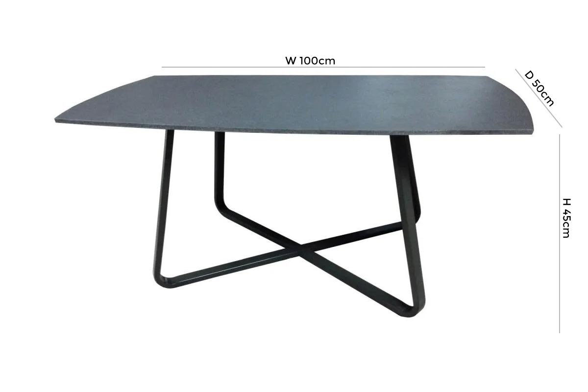 Product photograph of Reflex Stone Effect Glass Top Coffee Table from Choice Furniture Superstore.