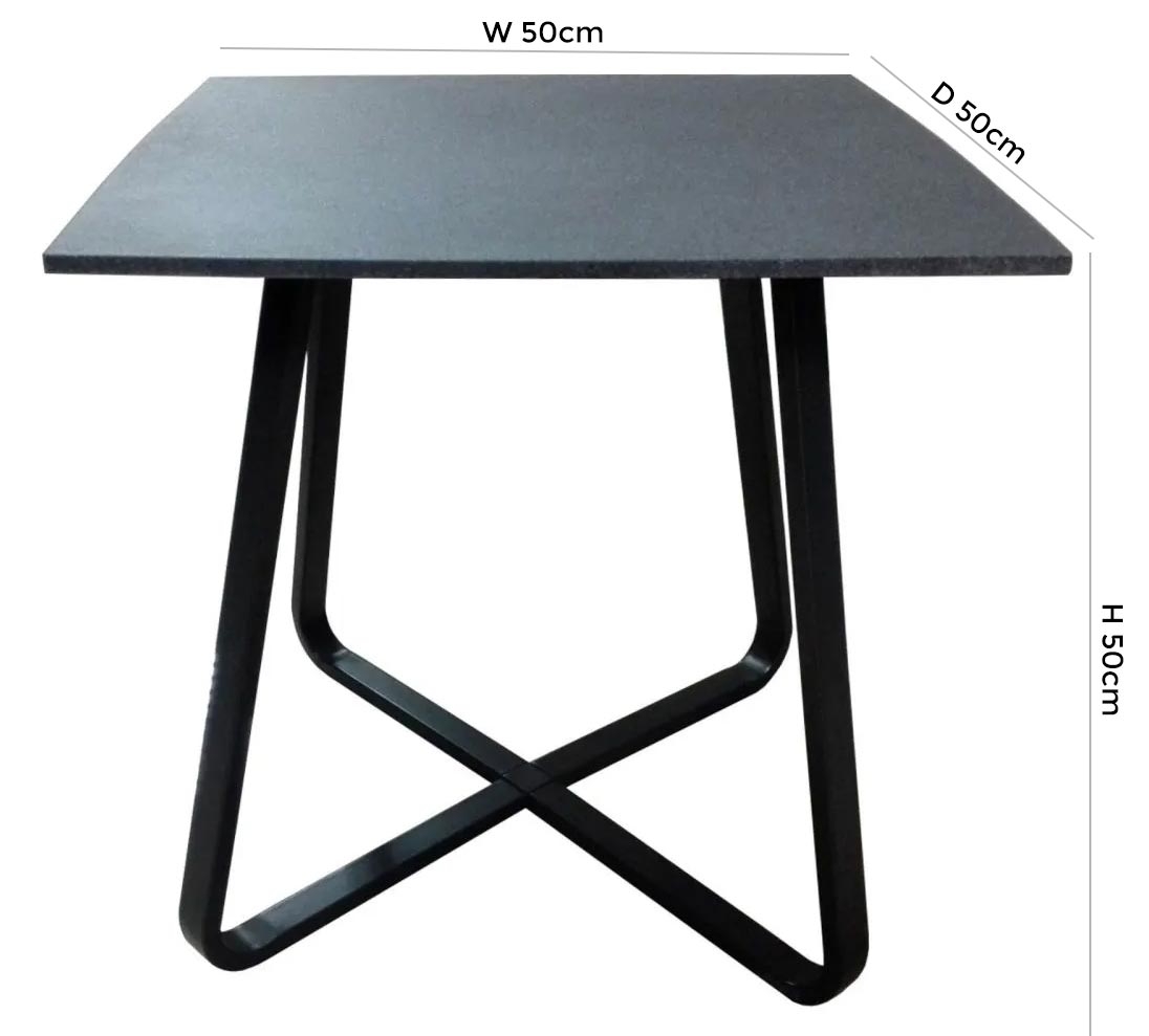 Product photograph of Reflex Stone Effect Glass Top Lamp Table from Choice Furniture Superstore.