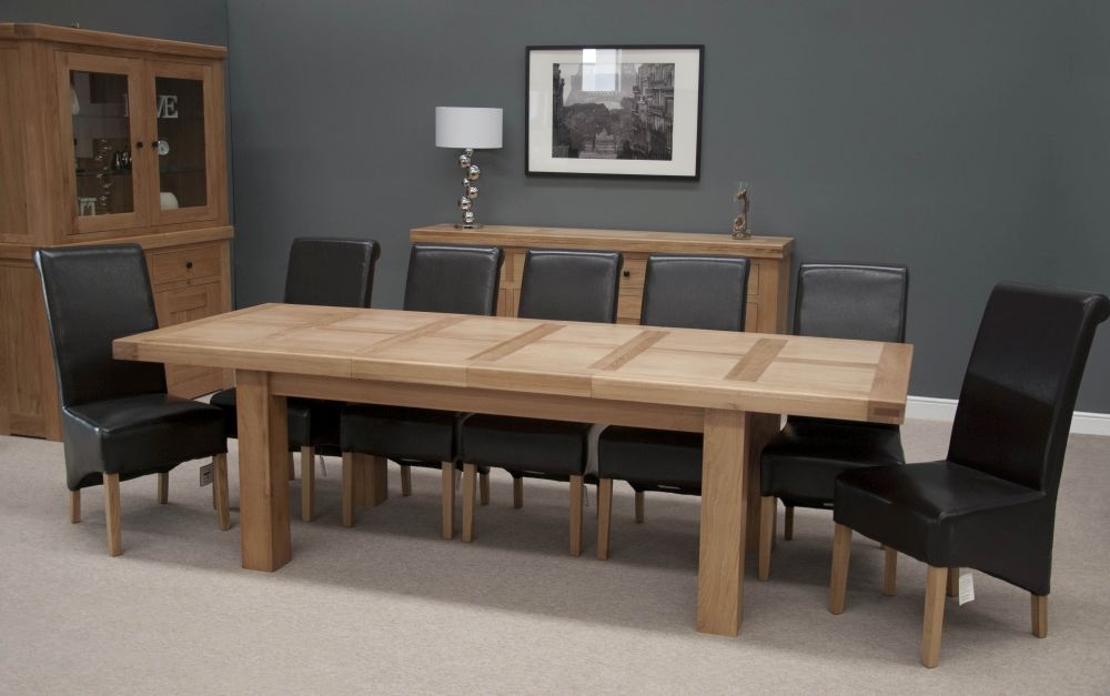 Product photograph of Homestyle Gb Bordeaux Oak Twin Panel Large Extending Dining Table from Choice Furniture Superstore.