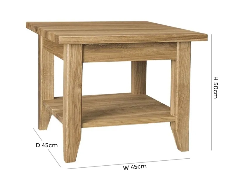 Product photograph of Tch Windsor Oak Lamp Table from Choice Furniture Superstore.