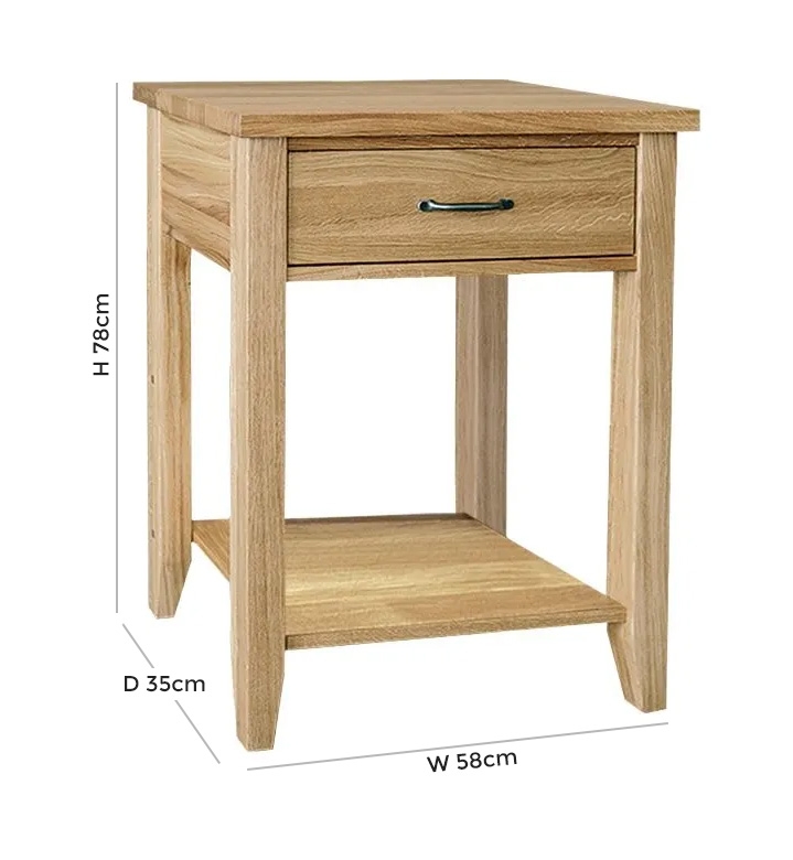 Product photograph of Tch Windsor Oak Console Table from Choice Furniture Superstore.