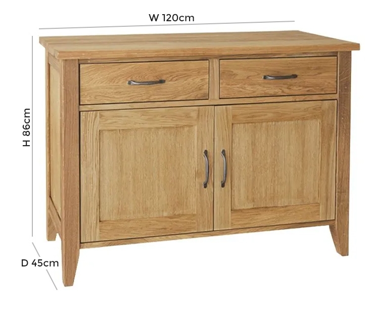 Product photograph of Tch Windsor Oak Medium Sideboard from Choice Furniture Superstore.