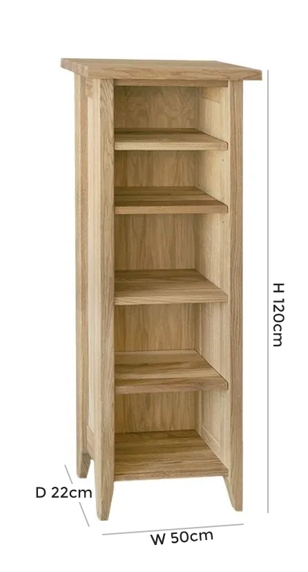Product photograph of Tch Windsor Oak Cd-dvd Tower from Choice Furniture Superstore.