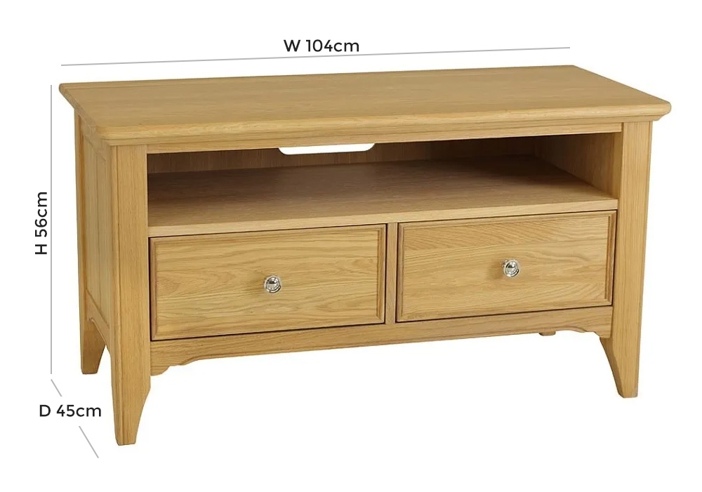 Product photograph of Tch New England Oak Tv Unit from Choice Furniture Superstore.