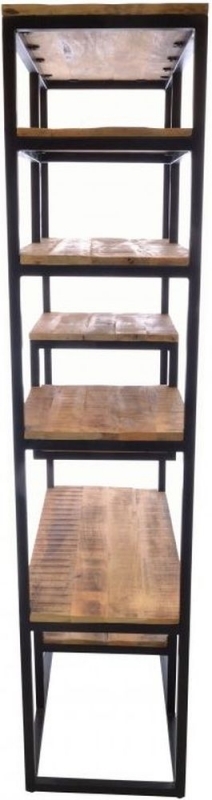 Product photograph of Old Empire Tall Mango Wood Bookcase from Choice Furniture Superstore.