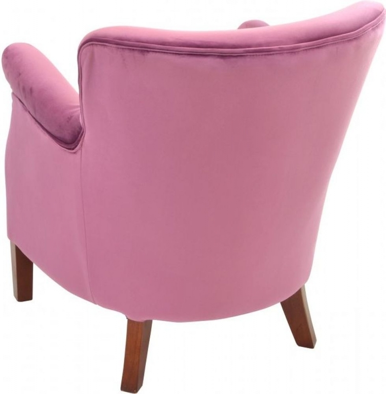 Product photograph of Ancient Mariner Plum Velvet Armchair from Choice Furniture Superstore.