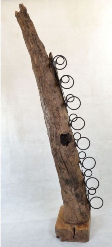 Product photograph of Ancient Mariner Wooden Medium Eroded Wine Rack from Choice Furniture Superstore.