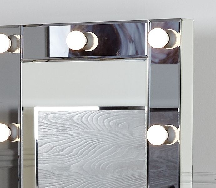 Product photograph of Smoked Broadway 9 Light Vanity Mirror from Choice Furniture Superstore.