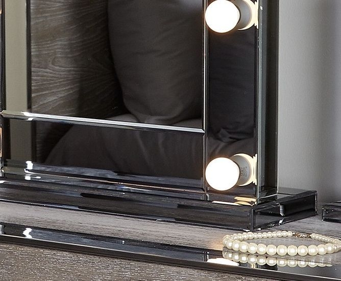 Product photograph of Smoked Broadway 9 Light Vanity Mirror from Choice Furniture Superstore.