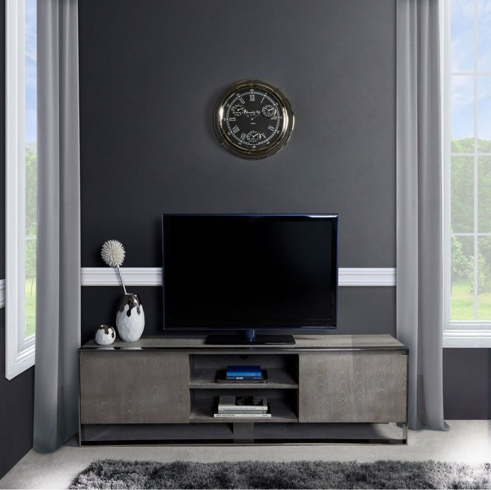 Product photograph of Diego Natural Elm Wood Entertainment Unit from Choice Furniture Superstore.
