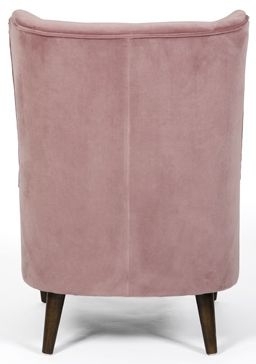 Product photograph of Freya Pink Fabric Winged Back Accent Chair from Choice Furniture Superstore.