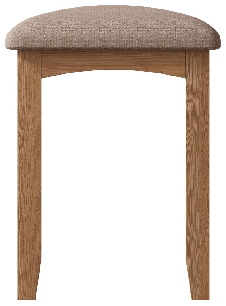 Product photograph of Eva Light Oak Stool from Choice Furniture Superstore.