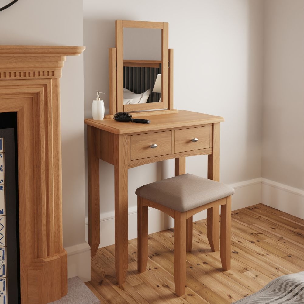 Product photograph of Eva Light Oak Stool from Choice Furniture Superstore.