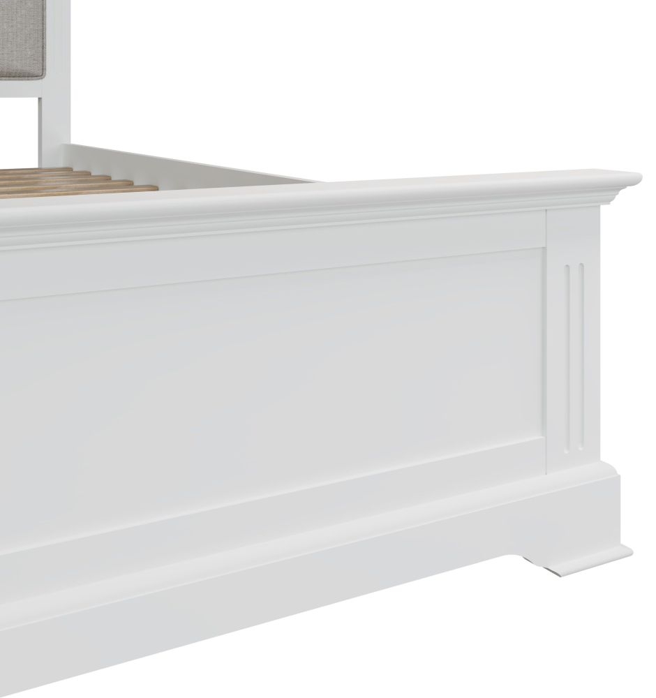 Product photograph of Ashby White Painted Bed from Choice Furniture Superstore.