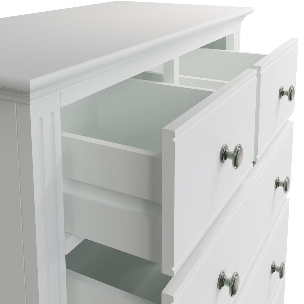 Product photograph of Ashby White Painted 2 3 Drawer Chest from Choice Furniture Superstore.