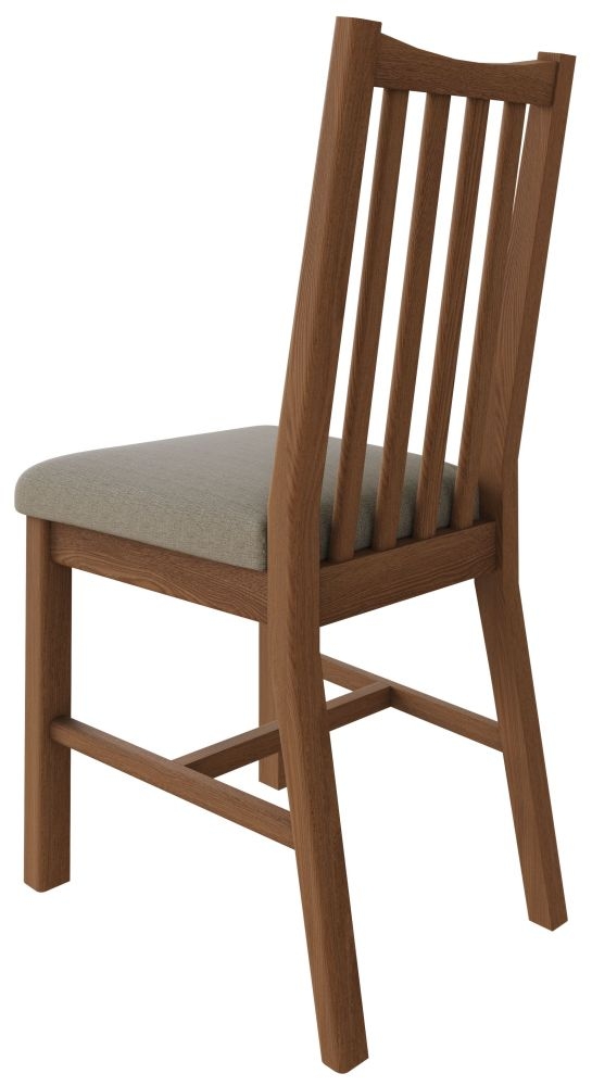 Product photograph of Eva Light Oak Slatted Back Dining Chair Sold In Pairs from Choice Furniture Superstore.