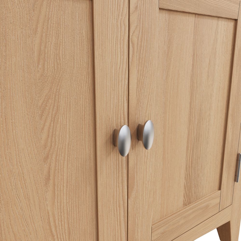 Product photograph of Eva Light Oak 2 Door 1 Drawer Sideboard from Choice Furniture Superstore.