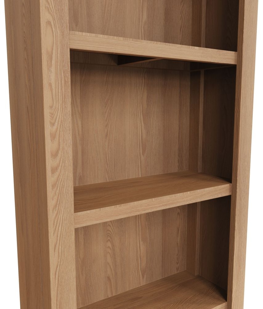 Product photograph of Eva Light Oak Tall Bookcase from Choice Furniture Superstore.