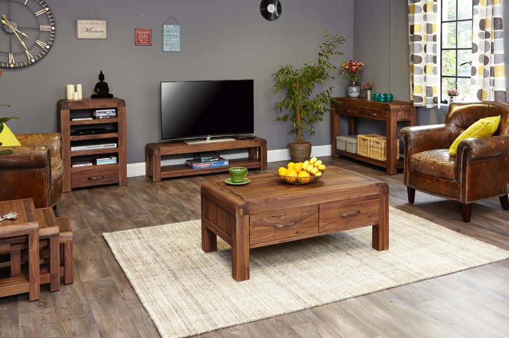 Product photograph of Shiro Walnut Tv Cabinet from Choice Furniture Superstore.
