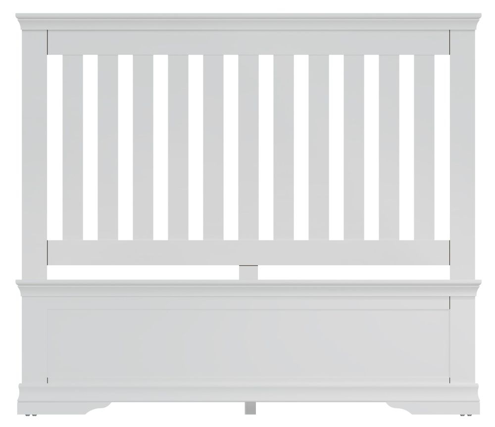 Product photograph of Chantilly White Painted Bed from Choice Furniture Superstore.