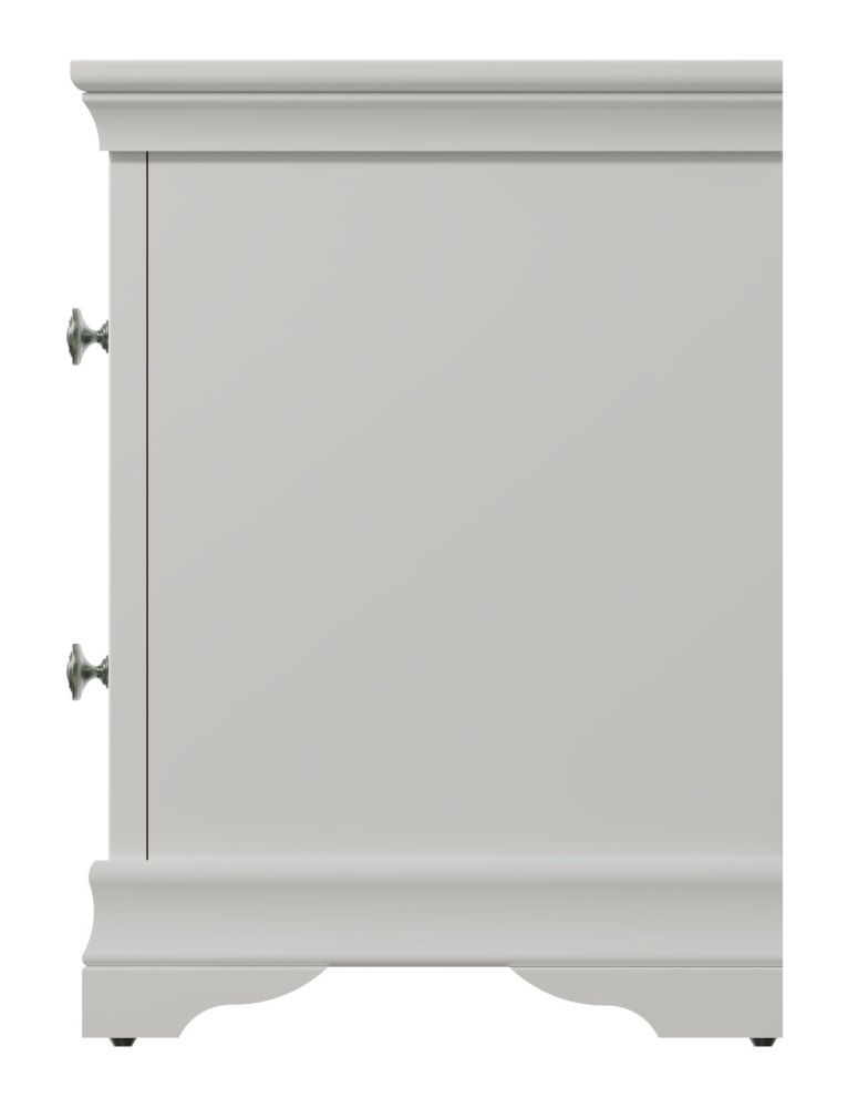 Product photograph of Chantilly Painted 2 Drawer Bedside Cabinet from Choice Furniture Superstore.