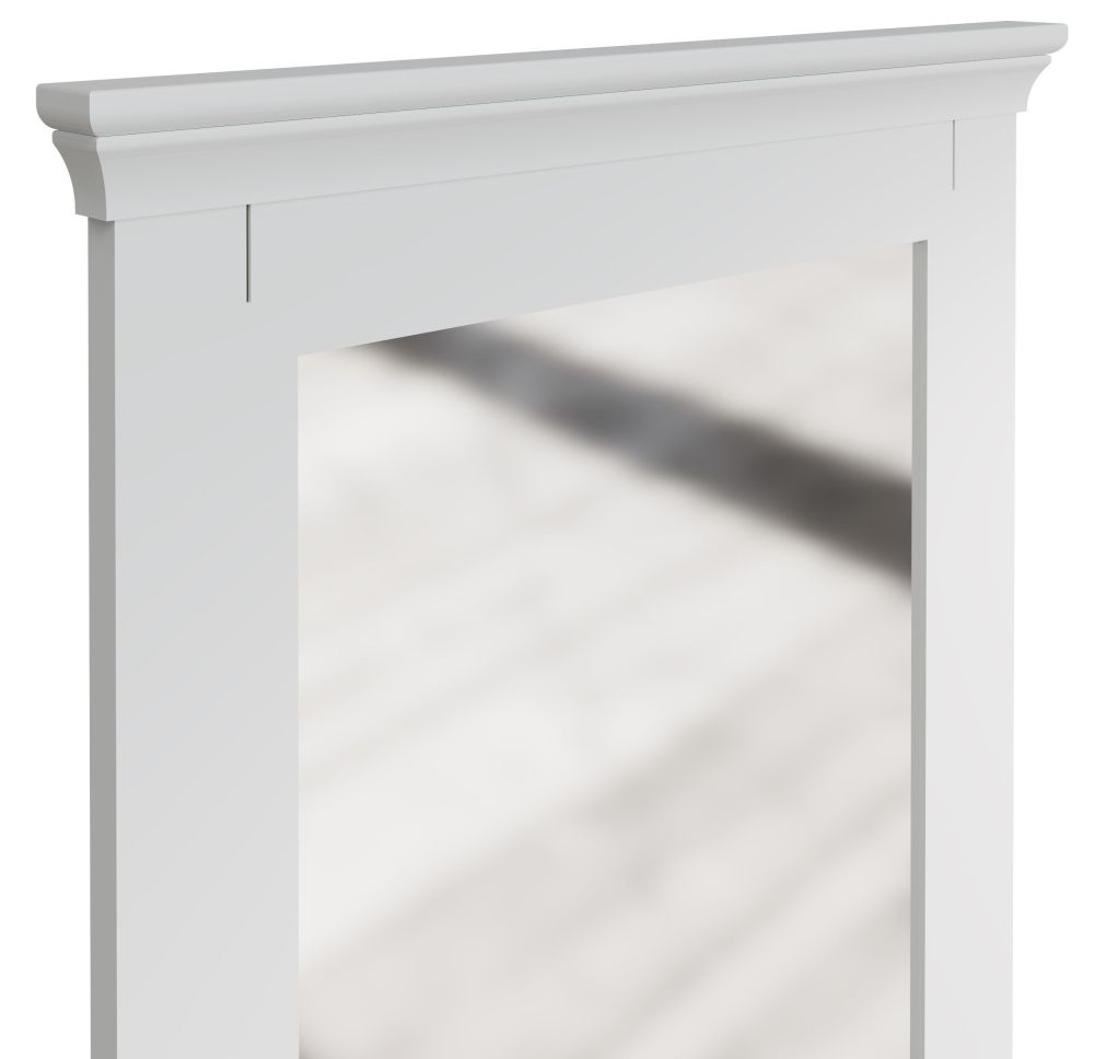 Product photograph of Chantilly Painted Cheval Mirror - 64cm X 172cm from Choice Furniture Superstore.