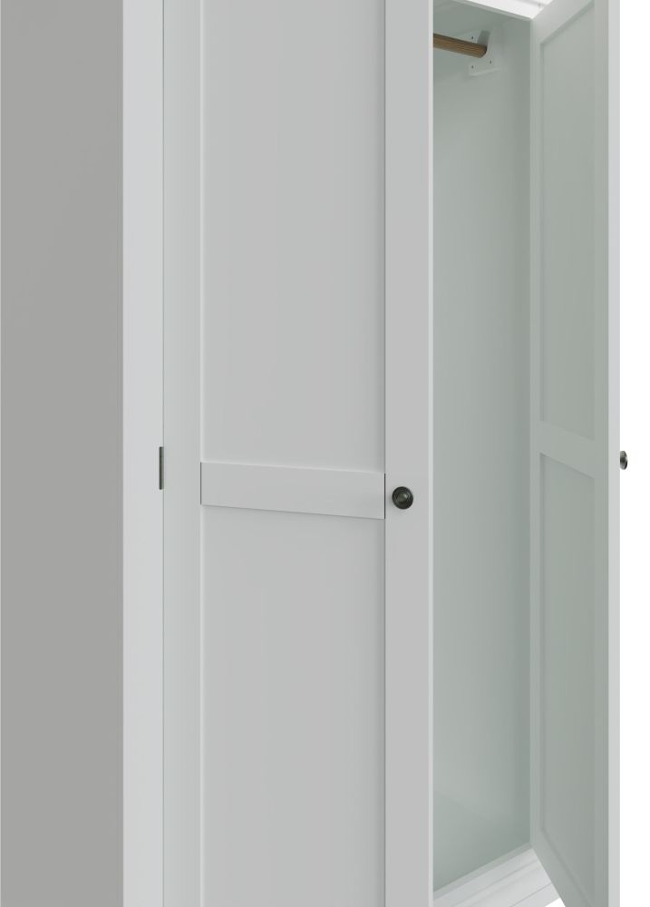 Product photograph of Chantilly Painted 2 Door Wardrobe from Choice Furniture Superstore.