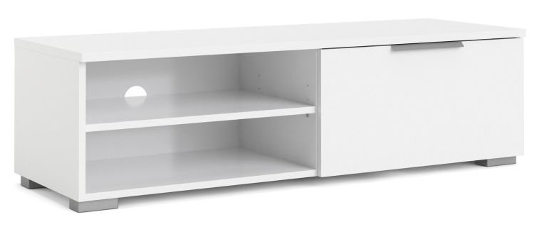 Product photograph of Match White Gloss 115cm Tv Unit from Choice Furniture Superstore.
