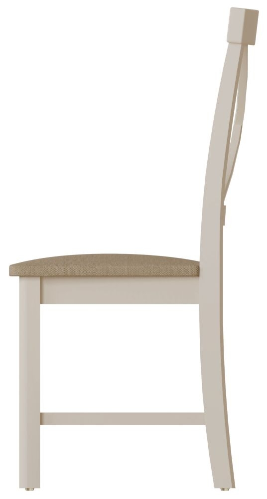 Product photograph of Portland Dove Grey Painted Dining Chair Sold In Pairs from Choice Furniture Superstore.