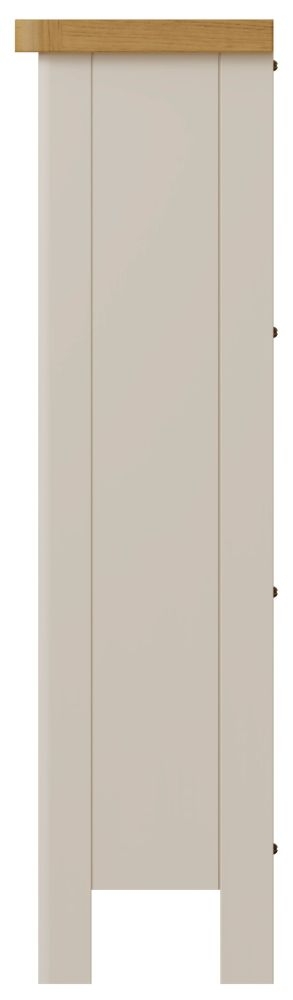 Product photograph of Portland Oak And Dove Grey Painted Bookcase from Choice Furniture Superstore.