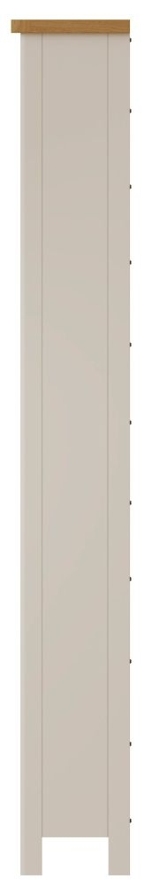 Product photograph of Portland Oak And Dove Grey Painted Tall Bookcase from Choice Furniture Superstore.
