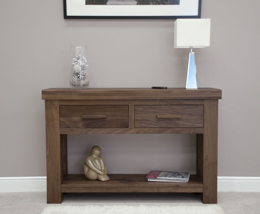 Product photograph of Homestyle Gb Walnut Hall Table from Choice Furniture Superstore.