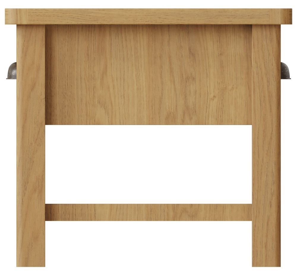 Hampton Rustic Oak 2 Drawer Coffee Table CFS Furniture UK