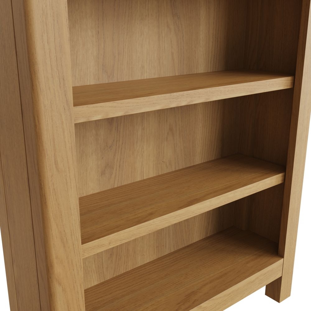 Product photograph of Hampton Rustic Oak Bookcase from Choice Furniture Superstore.