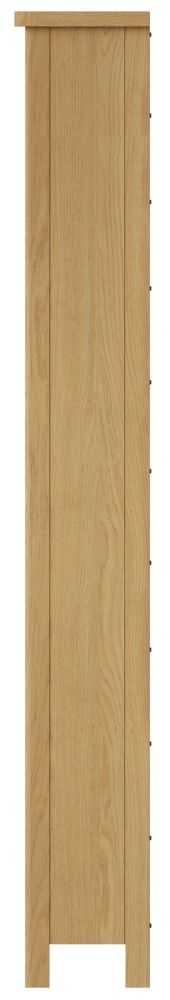 Product photograph of Hampton Rustic Oak Tall Bookcase from Choice Furniture Superstore.