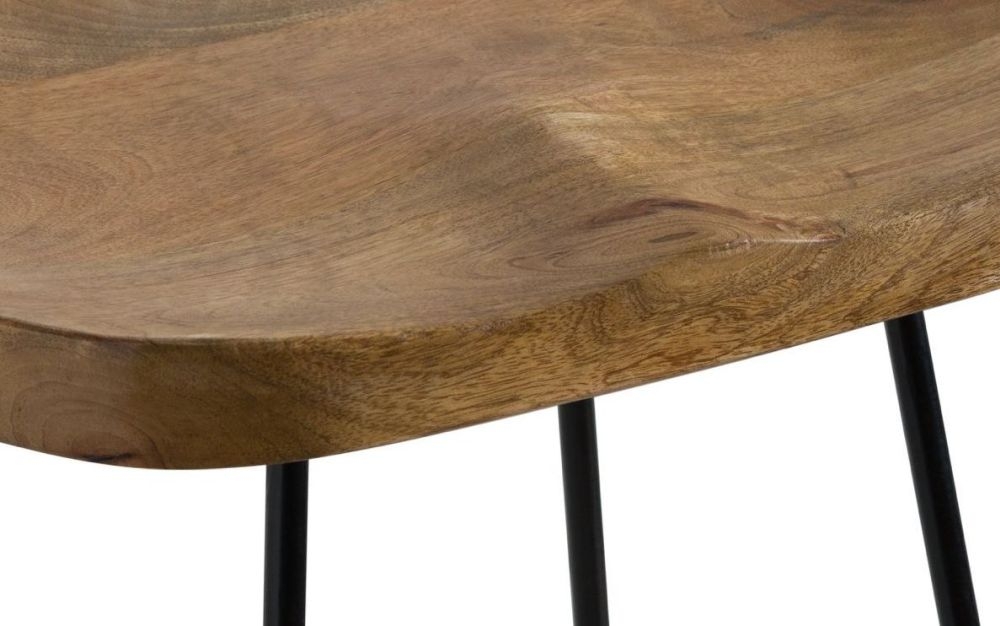 Product photograph of Clarkson Hardwood Shaped Bar Stool Sold In Pairs from Choice Furniture Superstore.